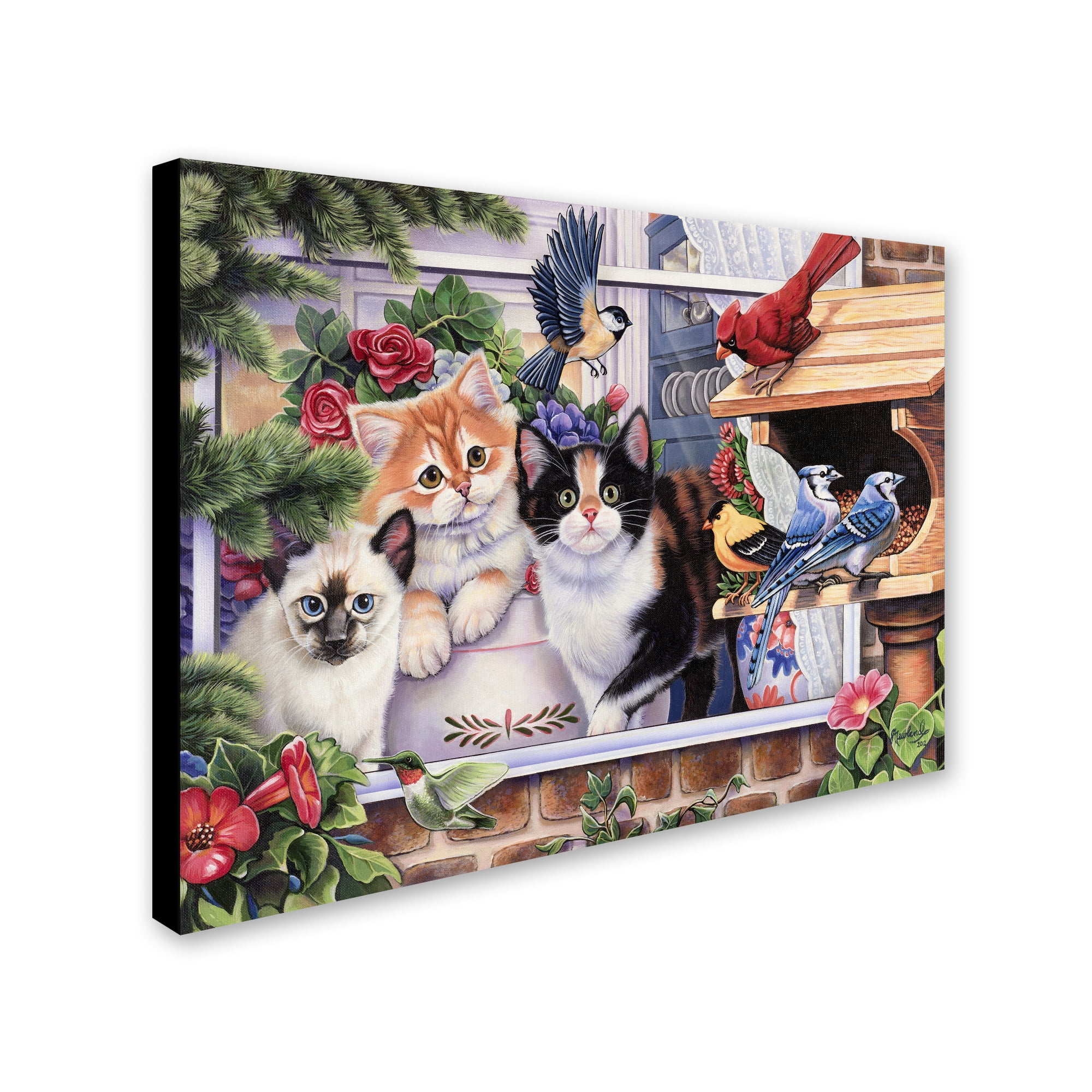 Trademark Fine Art 'Springtime Wonders' Canvas Art by Jenny Newland