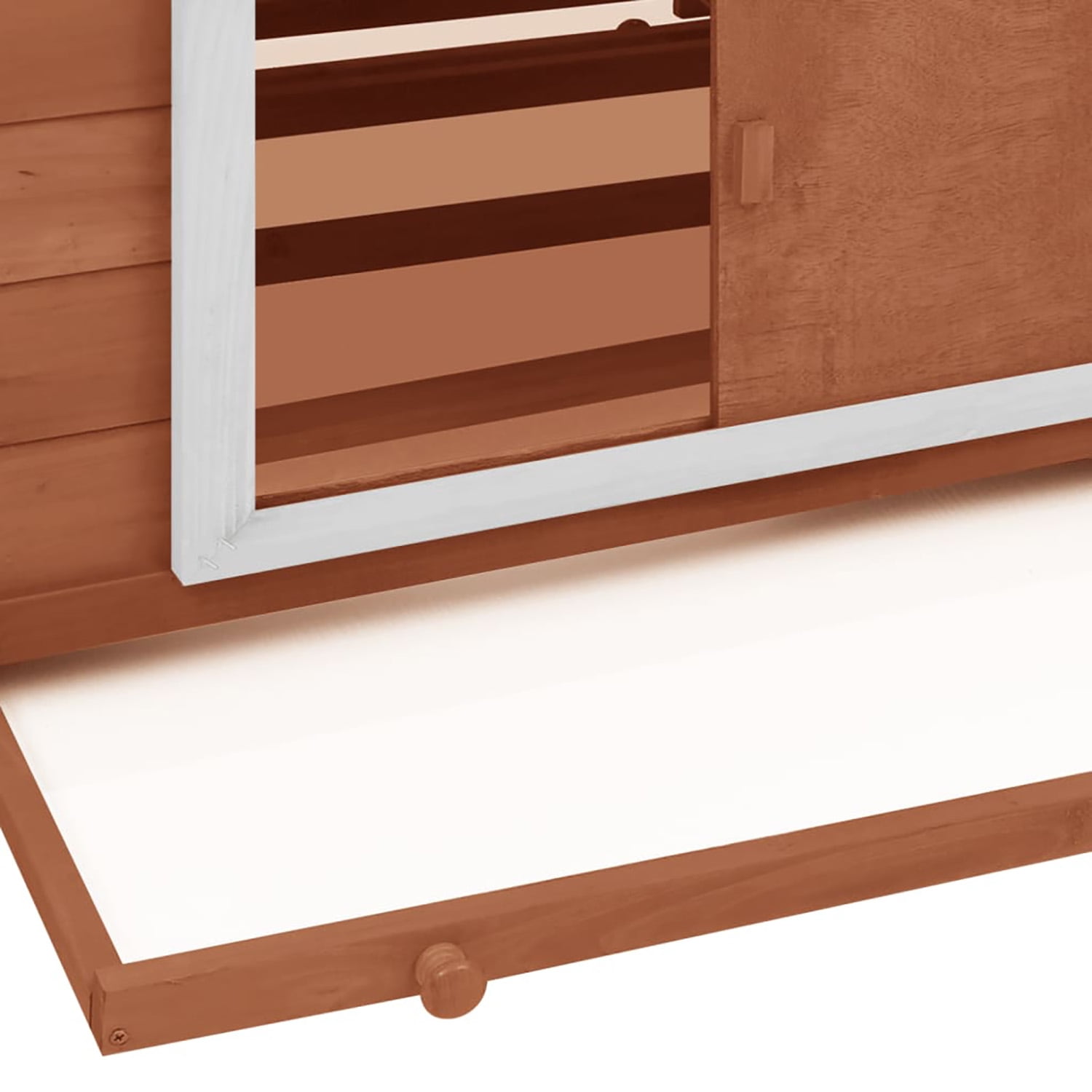 Pefilos 59.8" Wooden Rabbit Hutch Outdoor for Water-Resistant Roofs, Rabbit Cages for Indoor, Large Hen House with Nest Boxes, Brown Pefilos 59.8" Wooden Rabbit Hutch Outdoor for Water-Resistant Roofs, Rabbit Cages for Indoor, Large Hen House with Nest Boxes, Brown