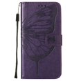 thumbnail image 4 of Case for Samsung Galaxy A22 5G Magnetic Flip Cover Embossing Butterfly Premium Leather, 4 of 5