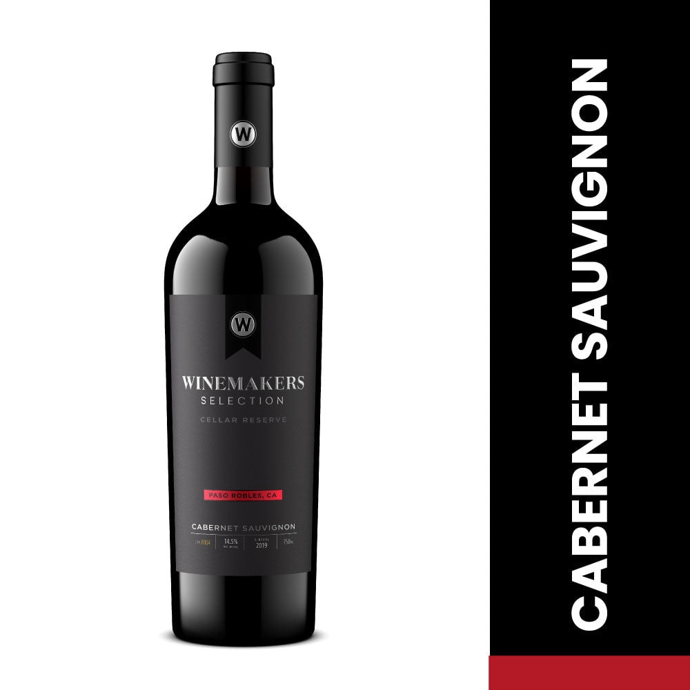 Winemakers Selection Cabernet Sauvignon Red Wine, Paso Robles, 15% ABV, 750ml (Glass Bottle)