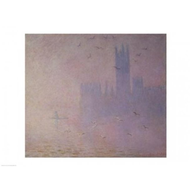 Seagulls Over The Houses Of Parliament 1904 Poster Print By Claude Monet 36 X 24 In Large Walmart Com Walmart Com