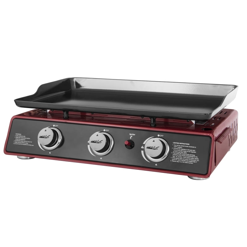 Royal Gourmet PD1301R Portable Flat Top Propane 3Burner Gas Grill