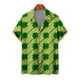 thumbnail image 2 of Camisas de playa hawaianas para hombres Camisas para hombres y mujeres Camisas para parejas Camisa de manga corta con solapa y estampado 3D de trébol de cuatro hojas Camisas florales, 2 of 4