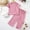 Pink, variant on Generic Girls Summer Outfits Ruffle Short Sleeve T Shirt and Wide Leg Pants 2 Piece Clothes Sets for Beach Vacation for 1-7 Years