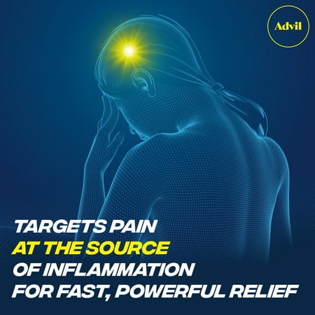 Advil Pain and Headache Reliever Ibuprofen, 200 Mg Coated Tablets, 10 Count