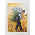 thumbnail image 1 of West, Ronald 13x18 White Modern Wood Framed Museum Art Print Titled - The Lily Picker, 1 of 4