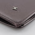 thumbnail image 5 of Pre-Owned CHANEL Camellia COCO Mark Long Wallet Leather Metallic Purple Women's (Good), 5 of 10