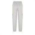 thumbnail image 4 of IROINNID Discount Women's Pants Cargo Pants High Waist Drawstring Solid Loose Fit Versatile Pants,White, 4 of 6