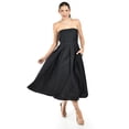 thumbnail image 2 of Vestido Strapless de corte midi Roman Fashion /Juvenil, 14387 (Negro) negro CH, 2 of 5