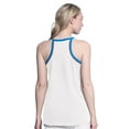 thumbnail image 2 of Women's G-III 4Her by Carl Banks White Oklahoma City Thunder Curveball Racerback Scoop Neck Slub Tank Top, 2 of 2