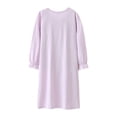 thumbnail image 2 of Cotton Gilrs Pajama Dress Mother-Daughter Matching Lace Long Sleeve Sleepshirts Soft Princess Nightgowns Casual Daily Dress, 2 of 8