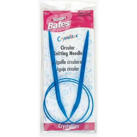 Susan Bates Crystalites Circular Knitting Needles, 29"-Size 10.5/6.5mm