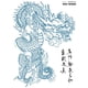 thumbnail image 4 of 2 uds pegatinas tatuaje gran tamaño serie dragón hombro fresco para hombres y mujeres pegatinas tatuaje corporal 320*240MM (PC-017-018) I, 4 of 9