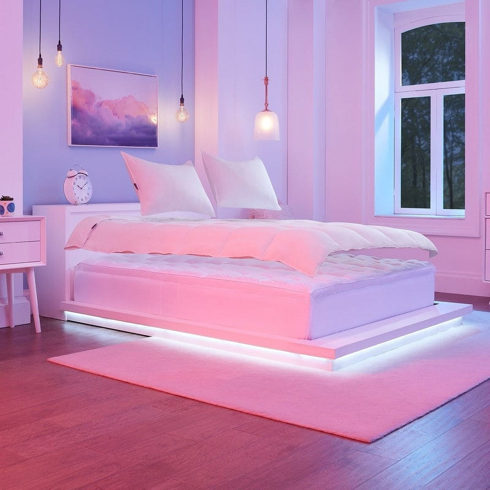 So Fluffy 300TC Mattress Topper - White Twin