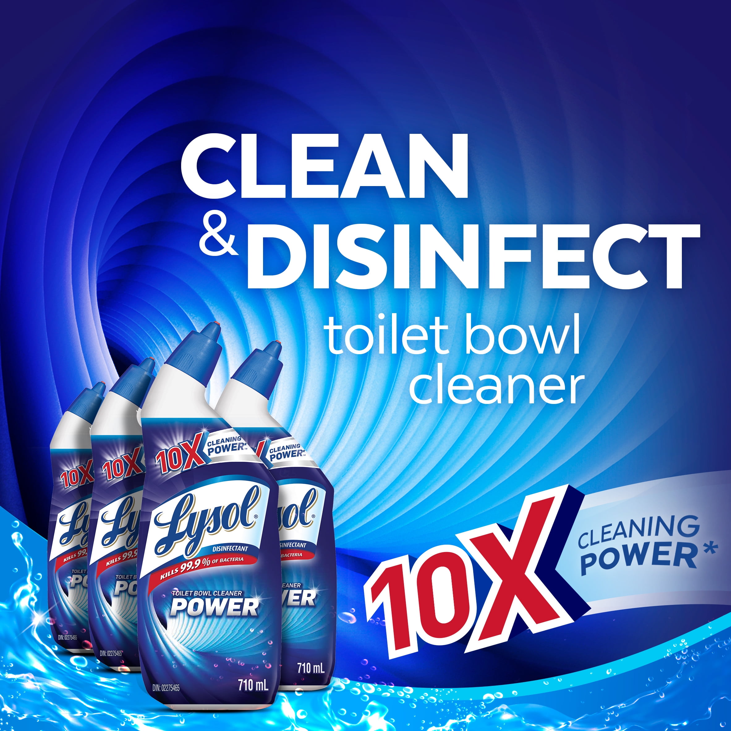 Nettoyant pour cuvette, Puissance, Pouvoir nettoyant 10x 710 ml