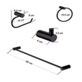 thumbnail image 2 of Juego De 4 Accesorios Para Baño Rubinett Acero inóxidable 304 Negro Mate, 2 of 7
