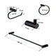 thumbnail image 2 of Juego De 4 Accesorios Para Baño Rubinett Acero inóxidable 304 Negro Mate, 2 of 7