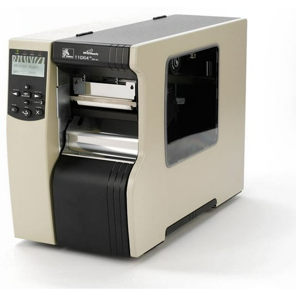 Restored Zebra 113-801-00000 110Xi4 Tabletop Label Printer 300 DPI, Thermal Transfer, 14 IPS, USB/Ethernet/Serial, 4" Max Label Width, Industrial Durability (Refurbished)