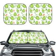thumbnail image 2 of Haiem Kawaii Avocado Car Windshield Sun Shade (2 Pieces) Foldable Windshield Sun Shade Car Accessories for Truck SUV Pickup-Medium, 2 of 7