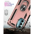 thumbnail image 4 of for Moto G 5G Case, Moto G 5G 2022 Phone Case with Screen Protector, [Military Grade 16ft. Drop Tested] Magnetic Ring Holder Kickstand Protective Phone Case for Motorola Moto G 5G (2022), Rose Gold, 4 of 18