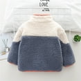 thumbnail image 6 of Zshosam Jacket for Baby Girl Kids Fleece Jackets Girls Outerwear Boys Fleece Jacket Soft Tops Full Zip up Hoodie Sweatshirt Size 4T 5T,(Blue 4-5 Years), 6 of 9
