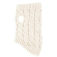 thumbnail image 2 of GRNSHTS Small Dog Sweaters Knitted Pet Cat Sweater Warm Dog Sweatshirt Dog Winter Clothes Kitten Puppy Sweater (White ,L), 2 of 7