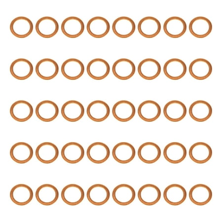 

Washer Copper Flat Ring Gasket Sealing Plain Metric Seal Plated Crush Assortment Metal Guitar Washers Kit Instrument