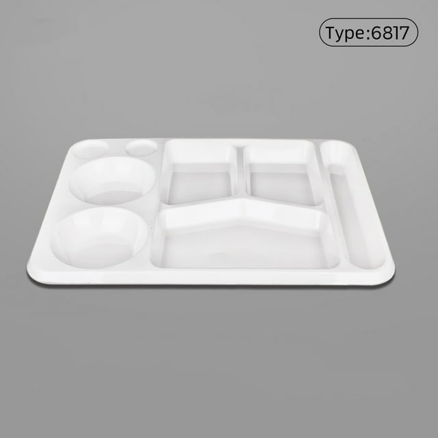 SHAGUOZHOU Heat Imitation Porcelain Compartment Fast Food Trays Specifically Designed For School And Unit Canteens Commercial Dining Table Runner Set outside Dinner Table Set Table Mats with Napkins