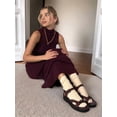 thumbnail image 6 of Womens French Two Piece Set Knit High Neck Vest and Midi Skirt Outfit Versatile Chic Brown M, 6 of 8