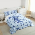 thumbnail image 3 of Castle Fairy Boys Girls Personalized Initial Letter T 2Pcs Bedding Comforter Set,Love Heart Print Twin Comforter Sets,Cartoon Bowknot Breathable Bedding Set,Microfiber Bedroom Decor, 3 of 8