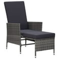 thumbnail image 6 of vidaXL Outdoor Recliner Chair Patio Lounge Chair with Cushions Poly Rattan, 6 of 22