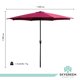 thumbnail image 3 of Sombrilla Para Exterior Jardin Playa 3 Mts Acero Reforzada vino Sky Green HJSB30140001, 3 of 8