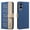Darkblue, variant on ELEHOLD Case for Samsung Galaxy S25 Edge, RFID Blocking Wallet Phone Case with Kickstand, Flip Leather Cover with Card Slots,Darkblue
