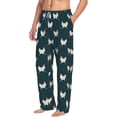 thumbnail image 2 of Uemuo Funny Chicken Pattern Men's Wide Leg Palazzo Lounge Pants with Pockets Light Weight Loose Comfy Casual Pajama Pants-X-Large, 2 of 9