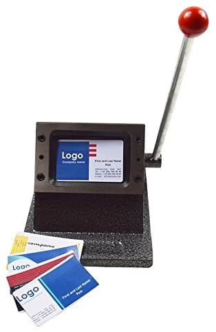 INTBUYING Manual Card Cutting Machine Business PVC Paper Badge Card Die Cutter Cutting Size 3.38x2.12inch