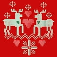 thumbnail image 2 of Boy's Lost Gods Christmas Reindeer Love Graphic Tee Red X Large, 2 of 4