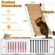 thumbnail image 2 of Estante Rascador de Pared para Gatos Alfombrilla Rascadora XIFOWE 88 x 32 cm, 2 of 6