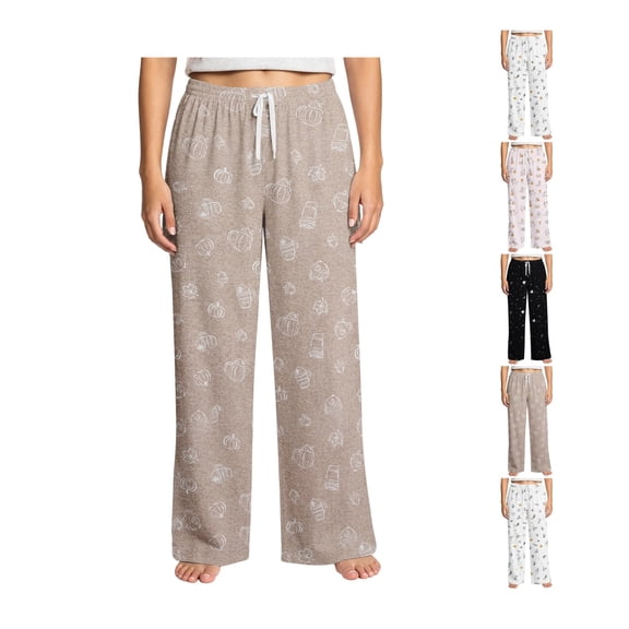 Fall Halloween Lounge Pants for Women Holiday Pajama Pants with Pumpkin Spice Print Casual Home Sleepwear