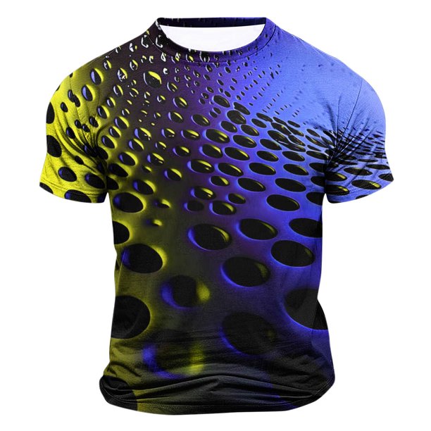 Tops para hombre, blusas y camisas de cuello redondo y manga corta para hombre, blusas casuales de moda para hombre, blusas deportivas de cuello redondo y manga corta, blusas de poliéster para hombre