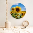 thumbnail image 5 of Daiia Sky Golden Sunflower Field B Printed Pattern Ceramic Plate Dinner Plates Bone China Decorative Plates with Display Stand Art Ceramic Ornaments for Wall Hanging Decoration-6in, 5 of 6