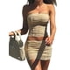 thumbnail image 3 of SAYOO - Conjunto de 2 piezas de verano para mujer, tops sin tirantes + falda de cintura baja SAYOO Sexy, 3 of 10