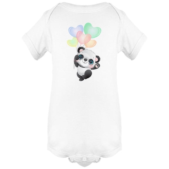 Little Panda With Balloons Bodysuit Infant -Image by Shutterstock,  6 Months
