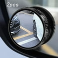 thumbnail image 4 of Espejo retrovisor auxiliar convexo para punto ciego de coche, espejo de estacionamiento transparente, gran angular Negro, 4 of 8