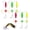 6pcs, variant on 3PCS/6PCS Catfish Fishing Set, Takedown Catfish Rigs for Bottom Fishing, 2 in 1 Rotating Rattles/Double Rattles Beads, Catfishing Tackle, EVA Peg Catfishing Equipment