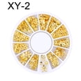 thumbnail image 1 of 3D Metallic Metal Rivet Heart Moon Star Nail Tips Decorations Manicure Tools, 1 of 9