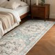thumbnail image 3 of Alfombra de Área Oriental Vintage Tortania 76x244 cm Lavable Aqua, 3 of 9
