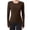 *Coffee, variant on ClodeEU Women's Long Sleeve Running Tops ,Seamless Yoga Wear, Sportswear Breathable Workout Clothes Coffee,Womens Plus XL