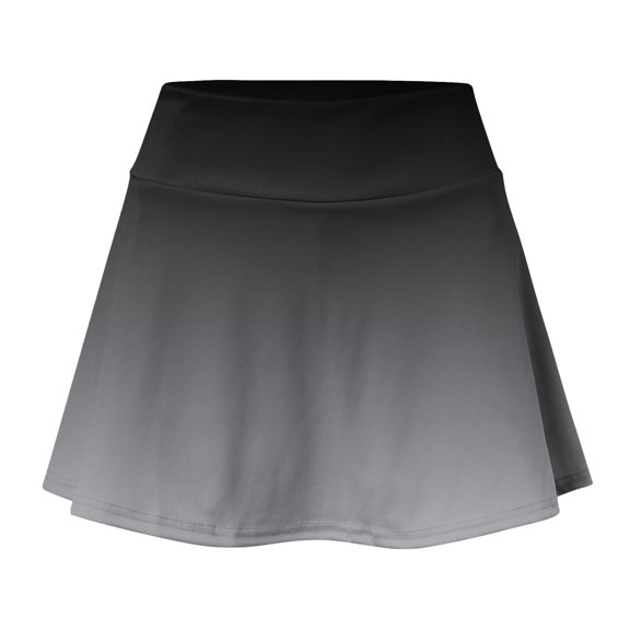 Vedolay Skirt for Women Long Skirt Women's Hawaiian Skirts Beach Ruched Front Tropical Skirt with Slit,Gray M