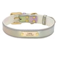 thumbnail image 5 of Pet Artist PU Leather Dog Collar Personalised Engraved Name ID Soft Padded Luxury Fashion, 5 of 14
