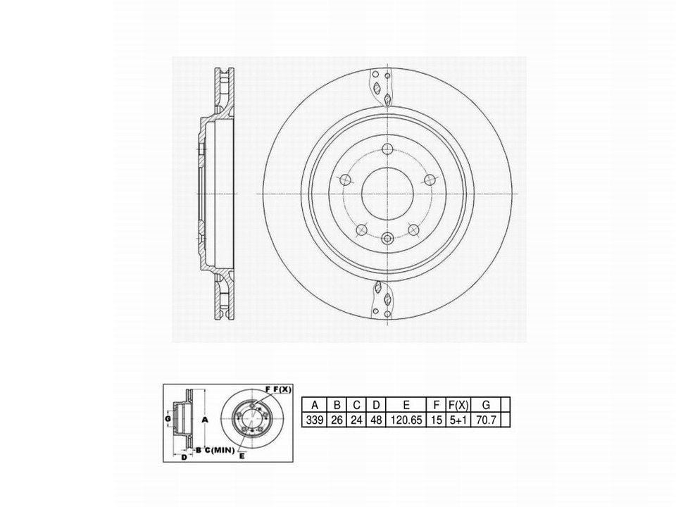 Winstop Brake Rotor, Rear WS249795, Chevrolet Corvette 2019-2014
